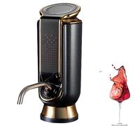 Aireador eléctrico de vino, bomba dispensadora inteligente con pantalla LCD de un solo toque, vertedor automático y decantador de vino portátil