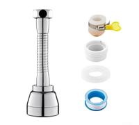 Aireador extensor de grifo, extensión de grifo de cocina giratoria de 360° a prueba de salpicaduras, extensor de fregadero de cocina de flujo de agua para la mayoría de grifos estándar