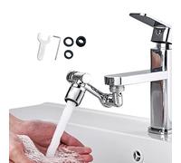 Aireador extensor de grifo giratorio de 1080°, grifo universal de filtro de salpicaduras, grifo giratorio de ángulo grande de 1080 grados, accesorio de lavado facial con 1 modo de salida de agua