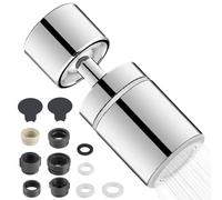 Aireador Grifo Cocina Giratorio 360°, Adaptador Grifo Cocina con 2 Modos, Extension Difusor Atomizador Fregadero, Universal Extensor Grifo Cocina Lavabo para Baño y Machos Roscados M20 M22 M24
