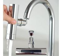 aireador grifo giratorio 1080º, extensor adaptador grifo de lavabo y cocina,difusor grifo de cocina para baño y cocina con tres modos de chorro,grifo giratorio universal, torneira cozinha-