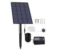 Aireador portátil para cuenca de carpas koi - Disoltor de oxígeno resistente a la intemperie, difusor de tubos sumergibles, ventilador de energía verde renovable, cargador de membrana externa