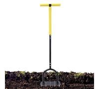 Aireadores Manuales de Césped Pincho Escarificador con Mango en T | Aireador Limpiador de Tierra Para Jardín Exterior Vivero Patio Campo Patio Trasero Paisaje