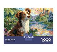 Airedale Terrier 1000 Piezas Cartulina Premium Rompecabezas DIY Handsome Dog Antiestrés Juego Creativo Rompecabezas para Adultos Y Niños 38x26cm/1000pcs
