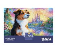 Airedale Terrier 1000 Piezas Papel Ecológico Resistente Rompecabezas Premium Handsome Dog Extremadamente Difícil Desafío Único Rompecabezas para Decoración del Hogar 38x26cm/1000pcs