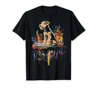 Airedale Terrier - Diseño geométrico de perro Airedale Terrier Camiseta