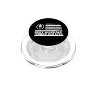 Airedale Terrier Dog Bandera Estadounidense patriótica Retro PopSockets PopGrip para MagSafe