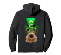 Airedale Terrier Dog Leprechaun Shamrock St Patricks Day Sudadera con Capucha