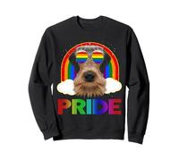Airedale Terrier Dog LGBT Rainbow Gay Lesbian LGBTQ Pride Sudadera