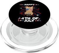 Airedale Terrier Dog Patriotic American 4th of July Dogs PopSockets PopGrip para MagSafe