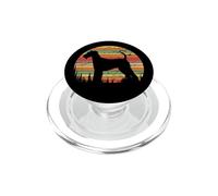 Airedale Terrier Dog Retro Vintage 70s Silhouette Dog Lovers PopSockets PopGrip para MagSafe