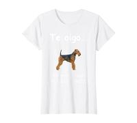 Airedale Terrier Perro - Airedale Terrier Camiseta, Mujer, Blanco, 3XL