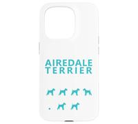 Airedale Terrier Tricks Design Camiseta Carcasa para iPhone 15 Pro