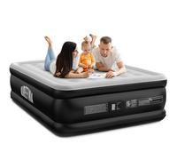 Airefina Colchón Hinchable Matrimonio, Colchon Hinchable con Bomba Integrada, Colchon Inflable para Uso doméstico y de Invitados, Cama Inflables Cómodo 152 x 203 x 46 cm,Máx 340KG,Cama Matrimonial