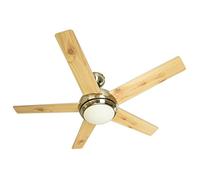 AireRyder Fresco Ventilador de techo con luz de AireRyder, con mando a distancia, 112 cm, carcasa níquel cepillado, aspas reversibles en colores plata/pino