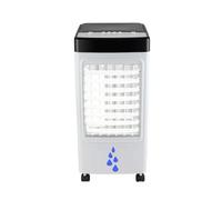 Aires Acondicionados Portátiles, Enfriador Aire con Tanque Agua 6L Temporizador 7H Oscilación Automática 2 Paquetes Hielo Ventilador Portátil para Oficina, Sala y Cocina