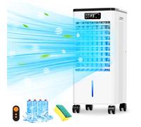 Aires acondicionados portátiles, Enfriador evaporativo 3 en 1, Aire Acondicionado sin Ventana, 4 Modos y 3 velocidades, Temporizador de 12 Horas, Bloqueo para niños, Cont