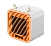 Aires acondicionados portátiles, funcionamiento silencioso Enfriador de aire de escritorio Ventilador portátil personal con alimentación USB Diseño de 3 aspas para escritorio, (Naranja)
