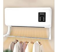 Aires acondicionados portátiles sin conductos, sin ventanas, 3 en 1, con estante de secado para montaje en pared, mini aire acondicionado portátil, para baño, oficina, RV, aire acondicionado, calent