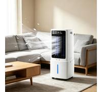 Aires acondicionados portátiles sin Ventana, Enfriador evaporativo 3 en 1 con Control Remoto, Enfriador de Aire evaporativo con Tanques de Agua de 3.2 galones, 3 velocidades, Temporizador de