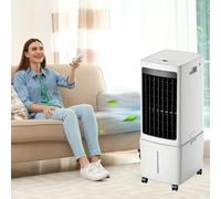 Aires acondicionados portátiles, Unidad de Aire Acondicionado portátil con Tanque de Agua de 10,5 galones, Enfriador de Aire evaporativo sin Ventanas con 3 velocidades para Dormitorio y Oficina, Aire