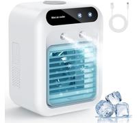 Aires acondicionados portátiles, Ventilador de refrigeración portátil, Aire Acondicionado portátil silencioso con Tanque de Agua, Aire Acondicionado Personal, Enfriador de Aire evaporativo para
