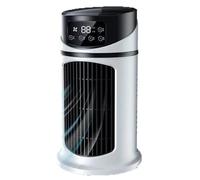 Aires acondicionados portátiles Ventilador de Torre pequeña de 9,5 Pulgadas de Alto 6 velocidades CA portátil con Tanque de Agua de 300 ml Enfriador de Aire evaporativo Temporizador 6H Ventilador sin