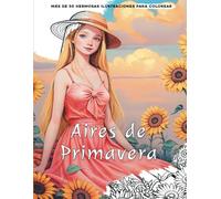Aires de primavera: Inspírate y da vida a personajes y paisajes con el encanto del campo: 5 (Libros de colorear para adultos)