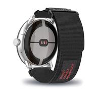 AireWiki Correa de tela compatible con Withings ScanWatch 42 mm pulsera de nailon para hombre mujer deporte correa de repuesto con correa de reloj para Withings ScanWatch 42 mm (negro)