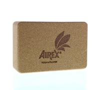 Taco de corcho ecológico AIREX® Yoga, corcho natural, 225 x 150 x 74 mm