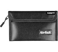 Airfish Bolsa de Dinero ignífuga 5 x 8 Pulgadas, Cartera ignífuga, Bolsa de Efectivo Impermeable con Cremallera, pequeña Bolsa de Dinero ignífuga para Objetos de Valor, Joyas, Monedas, Tarjetas
