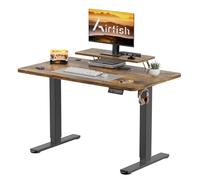Airfish Escritorio ajustable en altura 120 x 60 cm, escritorio de oficina con sistemas anticolisión y función de memoria, mesa didáctica ergonómica eléctrica