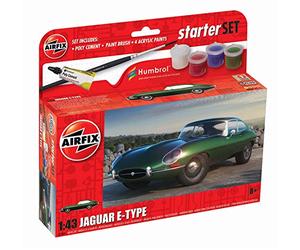 Airfix - 1:43 Small Starter Set Jaguar E-Type (4/22) *af55009