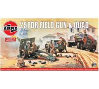 Airfix 25PDR Field Gun & Quad Model (Importación USA)