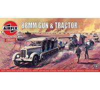 Airfix A02303V - 1/76 Cañón De 88mm Y Tractor, Clásico Vintage - Nuevo