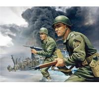 Juego de Figuras Modelo Airfix, A02703V Infantería Estadounidense de la Segunda Guerra Mundial, Accesorios para Kit de construcción de Modelos, para Adultos y niños Mayores de 8 años