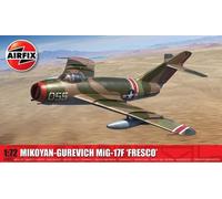 AIRFIX - Standard Model Set A03091A Mikoyan-Gurevich MiG-17F 'Fresco' Model Building Kit, Kits de avión modelo de plástico para adultos y niños mayores de 8 años, incluye bebederos y calcomanías