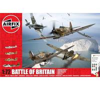 Airfix A50173A Set de Regalo de la Batalla de Inglaterra Kit de Manualidades en Miniatura, maquetas de Aviones de plástico a Escala 1/72 para Adultos
