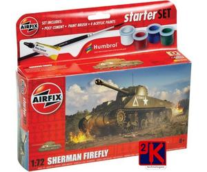 Airfix A55003 Sherman Firefly Set Básico Incluye Pinturas/ Cepillo/ Glue 1:72