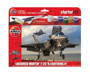 Airfix A55010 Lockheed Martin F-35B Lightning II Kit de construcción de maquetas de Aviones plástico para Adultos y niños 8+ años. Incluye Pinturas acrílicas, Pinceles y Cemento polivinílico