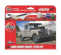 Airfix - A55012 Land Rover Serie 1 Pick-Up - Maqueta de Coche de plástico para Adultos y niños Mayores de 8 años. Incluye calcomanías, Pinturas acrílicas Humbrol, Pincel y Cemento polimérico.