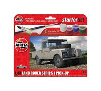 Airfix - A55012 Land Rover Serie 1 Pick-Up - Maqueta de Coche de plástico para Adultos y niños Mayores de 8 años. Incluye calcomanías, Pinturas acrílicas Humbrol, Pincel y Cemento polimérico.