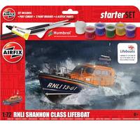 Airfix A55015 RNLI Kit de construcción de maquetas de Bote Salvavidas Clase Shannon para Adultos y niños 8+ años. Incluye calcomanías, Pinturas acrílicas, Pinceles y Cemento polivinílico