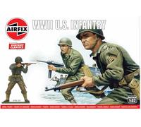 Airfix Juego de Figuras Modelo, A02703V Infantería Estadounidense de la Segunda Guerra Mundial, Accesorios para Kit de construcción de Modelos, para Adultos y niños Mayores de 8 años