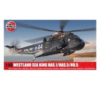 Airfix Juego de modelo A11006 Westland Sea King HAS.1/HAS.2/HAS.5/HU.5 - Kit de construcción de modelo de plástico para adultos y niños de 8 años en adelante, el juego incluye bebederos y calcomanías