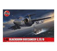 Airfix Juego de modelo A12012 Blackburn Buccaneer S.2C/D, kit de construcción de modelo de plástico para adultos y niños de 8 años en adelante, el juego incluye bebederos y calcomanías, modelo a