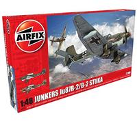 Airfix Junkers JU87R-2/B-2 Stuka-1:48 Scale Model Kit, Multicolor (Hornby Hobbies LTD A07115)