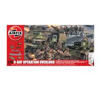 Airfix Kit de construcción en Miniatura de la Operación Overlord del Día D, maquetas de plástico a Escala 1/72 para Adultos, Incluye maquetas de Barcos, Tanques, Base de Diorama y Figura