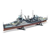 Airfix - Kit de Manualidades en Miniatura del HMS Belfast, maquetas de Barcos a Escala 1/600 para Adultos, Incluye maqueta del Belfast, Pinturas, Pinceles y policemento