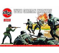 Airfix Model Figures Set, A02702V Infantería Alemana de la Segunda Guerra Mundial, Accesorios para Kit de construcción de Modelos, Kits de Modelos de plástico para Adultos y niños Mayores de 8 años